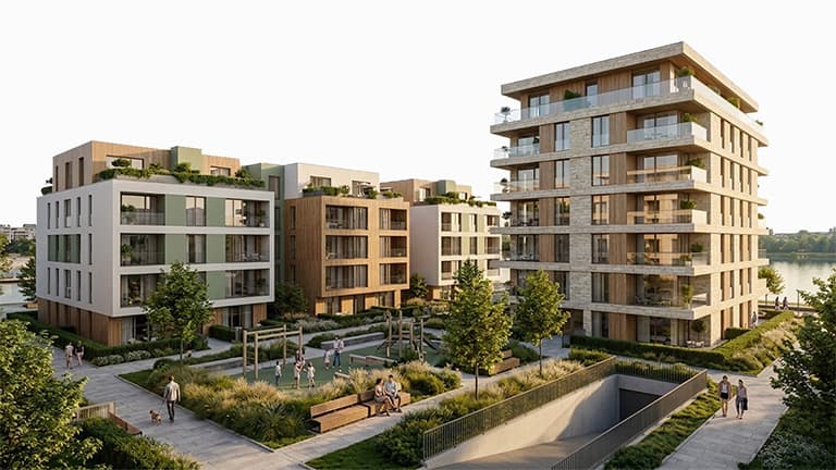 Illustration: Öffentlicher Markt und verborgener Off-Market-Bereich bei Immobilien